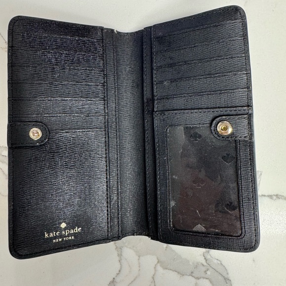 Kate Spade Darcy Slim Bifold Wallet in Leopard - Picture 3 of 5